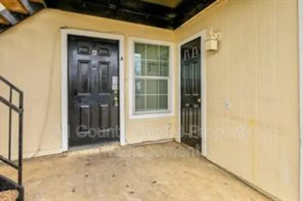 a view of front door of house