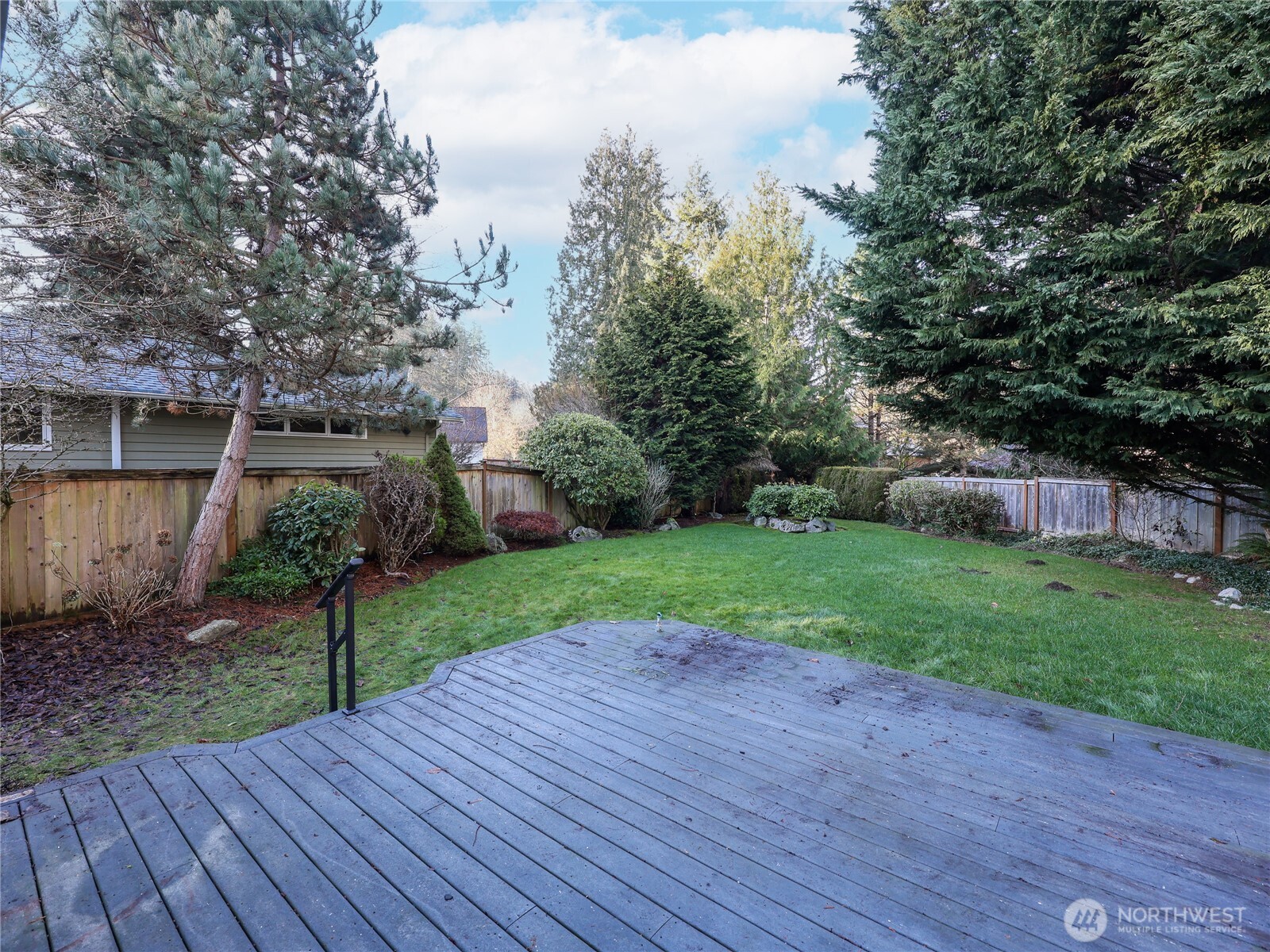 3413 Alaska Road Brier, WA 98036 - Photo 23 of 26 a view of a backyard with a garden