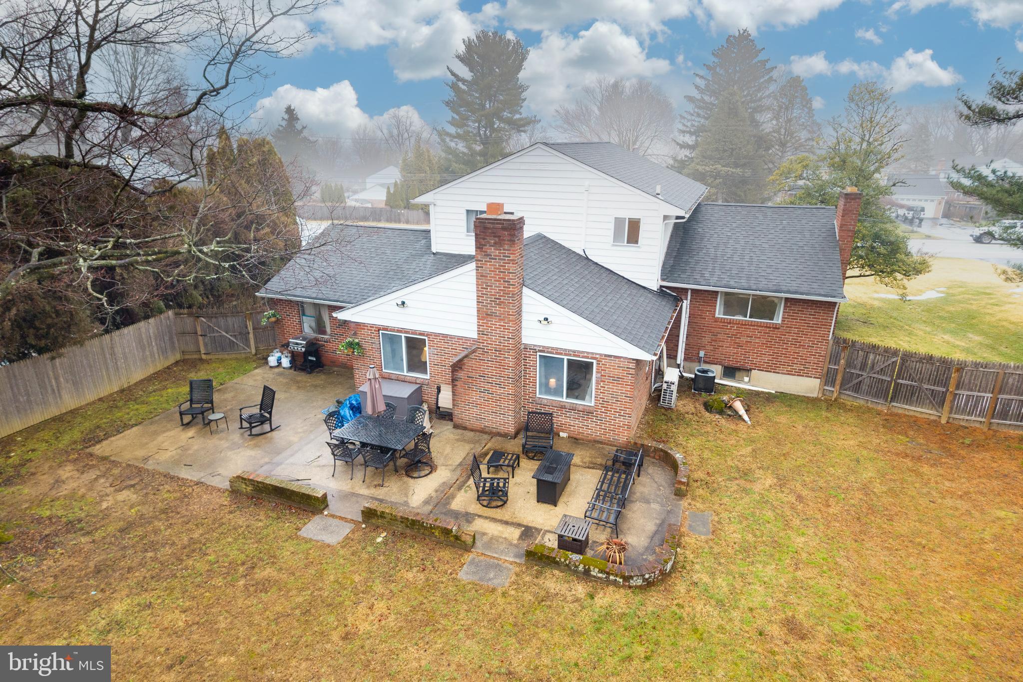 149 Conestoga Road Malvern, PA 19355 - Photo 30 of 43 an aerial view of a house with swimming pool and porch