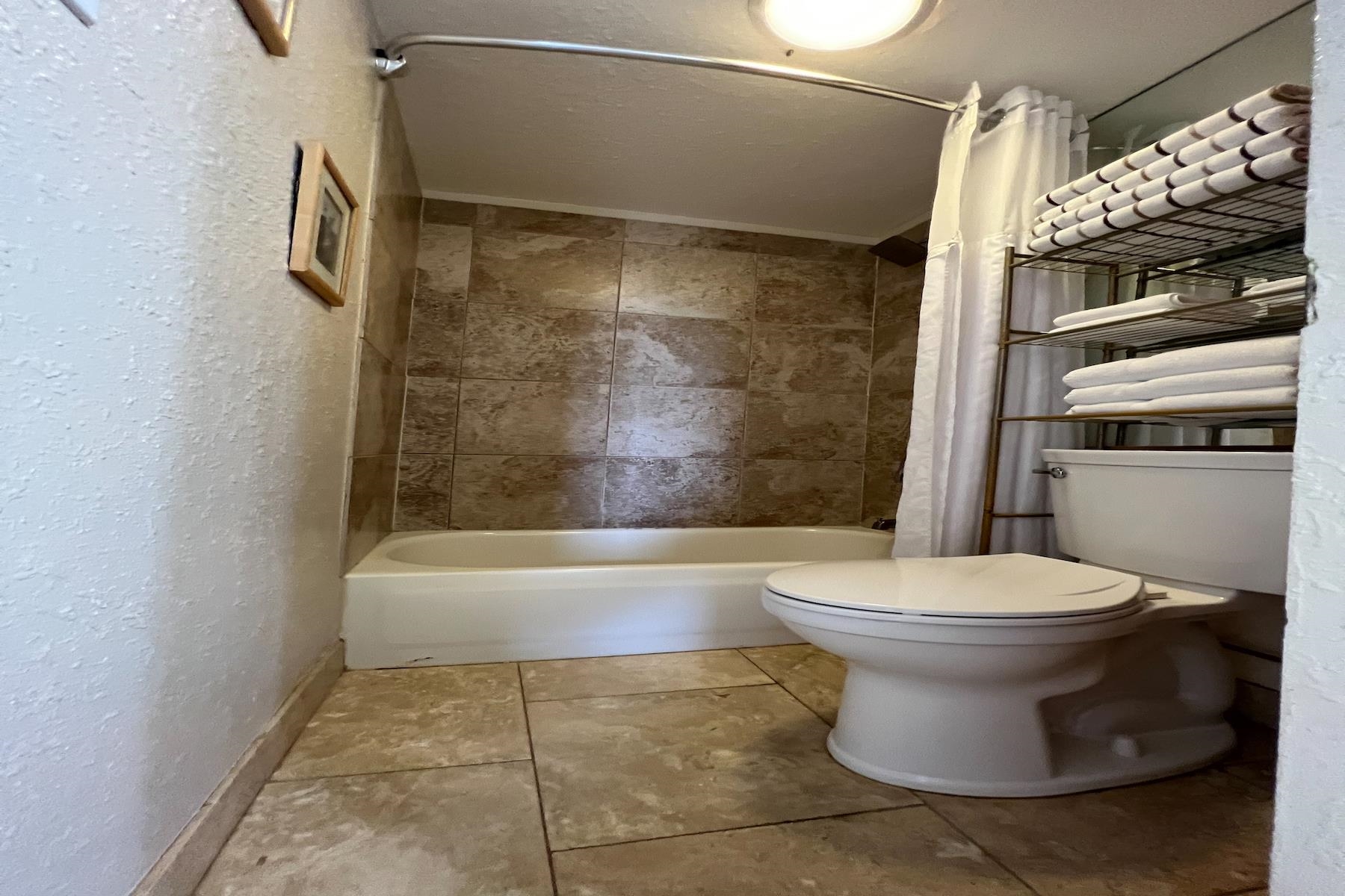 3601 Lower Honoapiilani Road, Unit 414 Lahaina, HI 96761 - Photo 19 of 28 a bathroom with a toilet and a shower