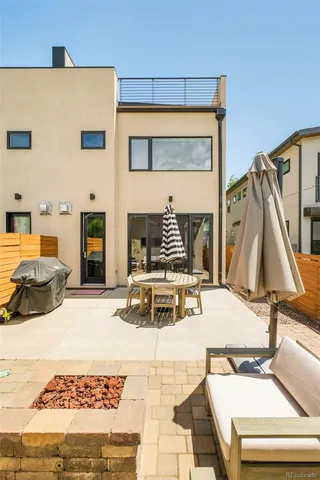 a outdoor space with patio