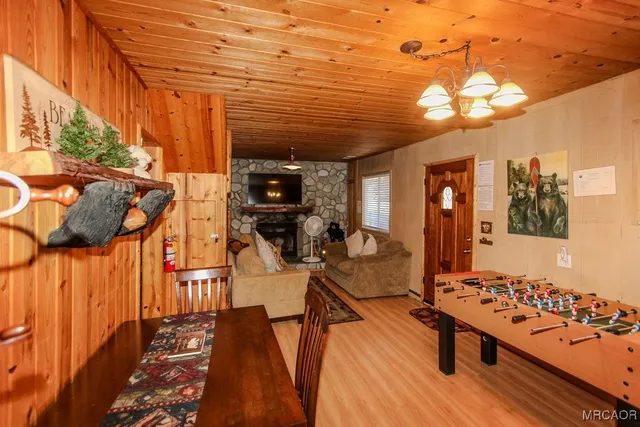 a view of a chairs and table in a patio