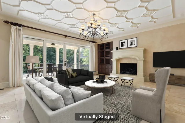 a bathroom with a sink double vanity and a mirror