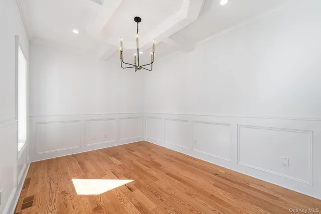 a view of a room with rack on the wall