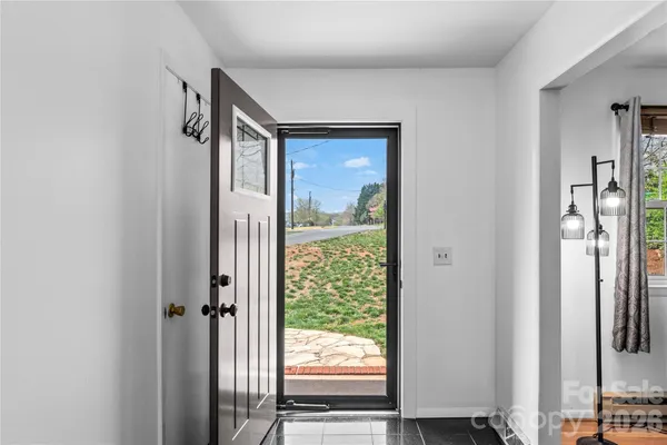 a view of front door
