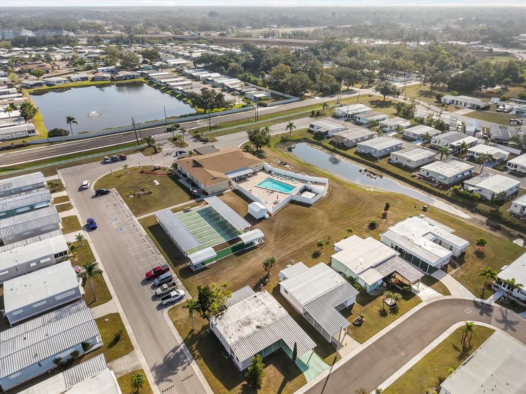 5619 Bayshore Road, Unit 417 Palmetto, FL 34221 - Photo 27 of 36 an aerial view of a city with lots of residential buildings