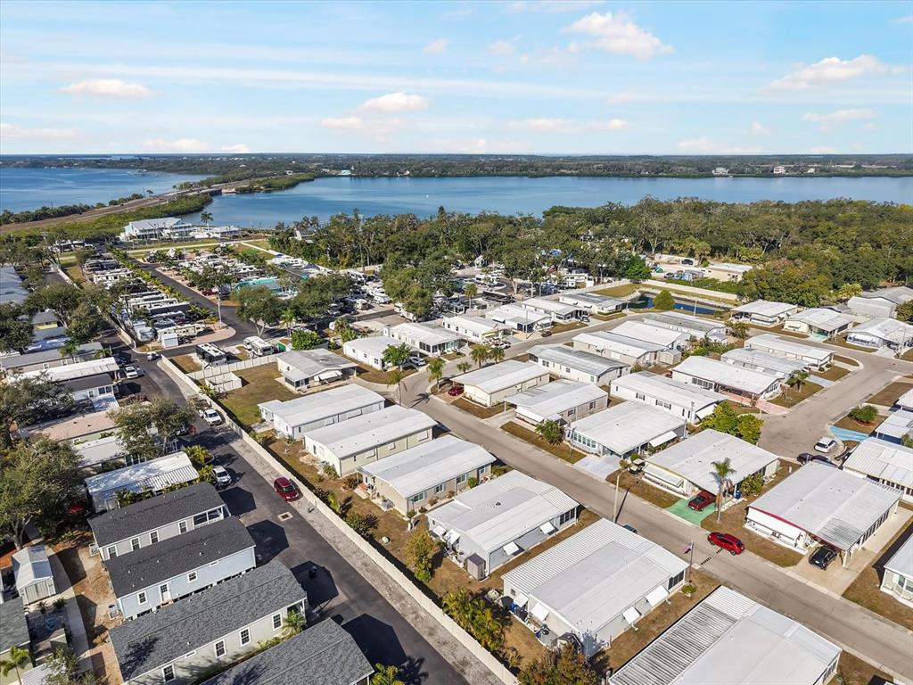 5619 Bayshore Road, Unit 417 Palmetto, FL 34221 - Photo 34 of 36 an aerial view of residential building with outdoor space