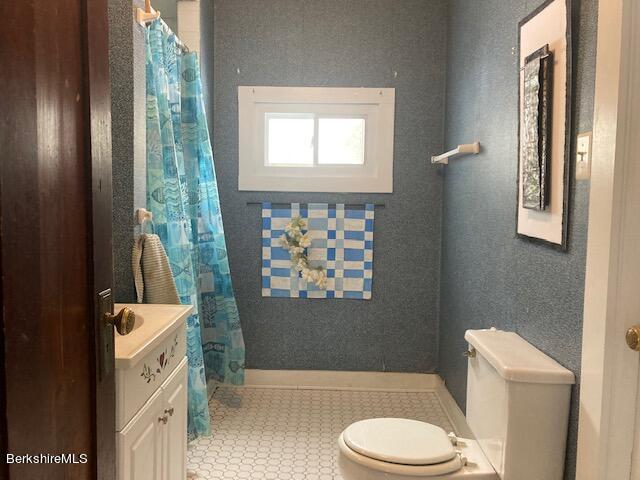 15 State Line Road West Stockbridge, MA 01266 - Photo 11 of 16 a bathroom with a toilet a sink and a mirror