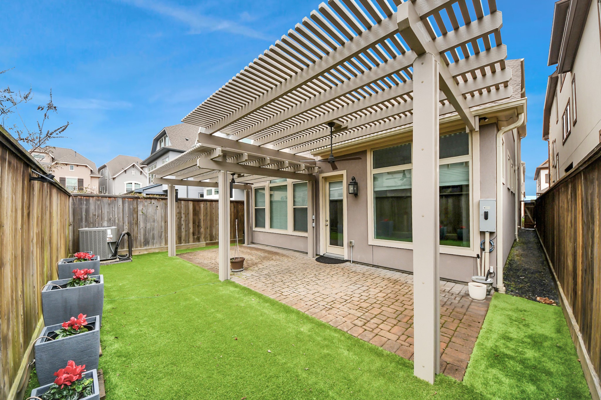 8609 Concord Trace Houston, TX 77055 - Photo 46 of 50 a view of an house with backyard porch and furniture