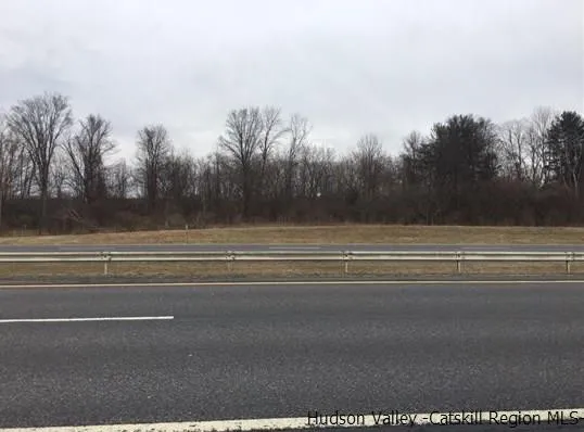 a view of street next to a yard