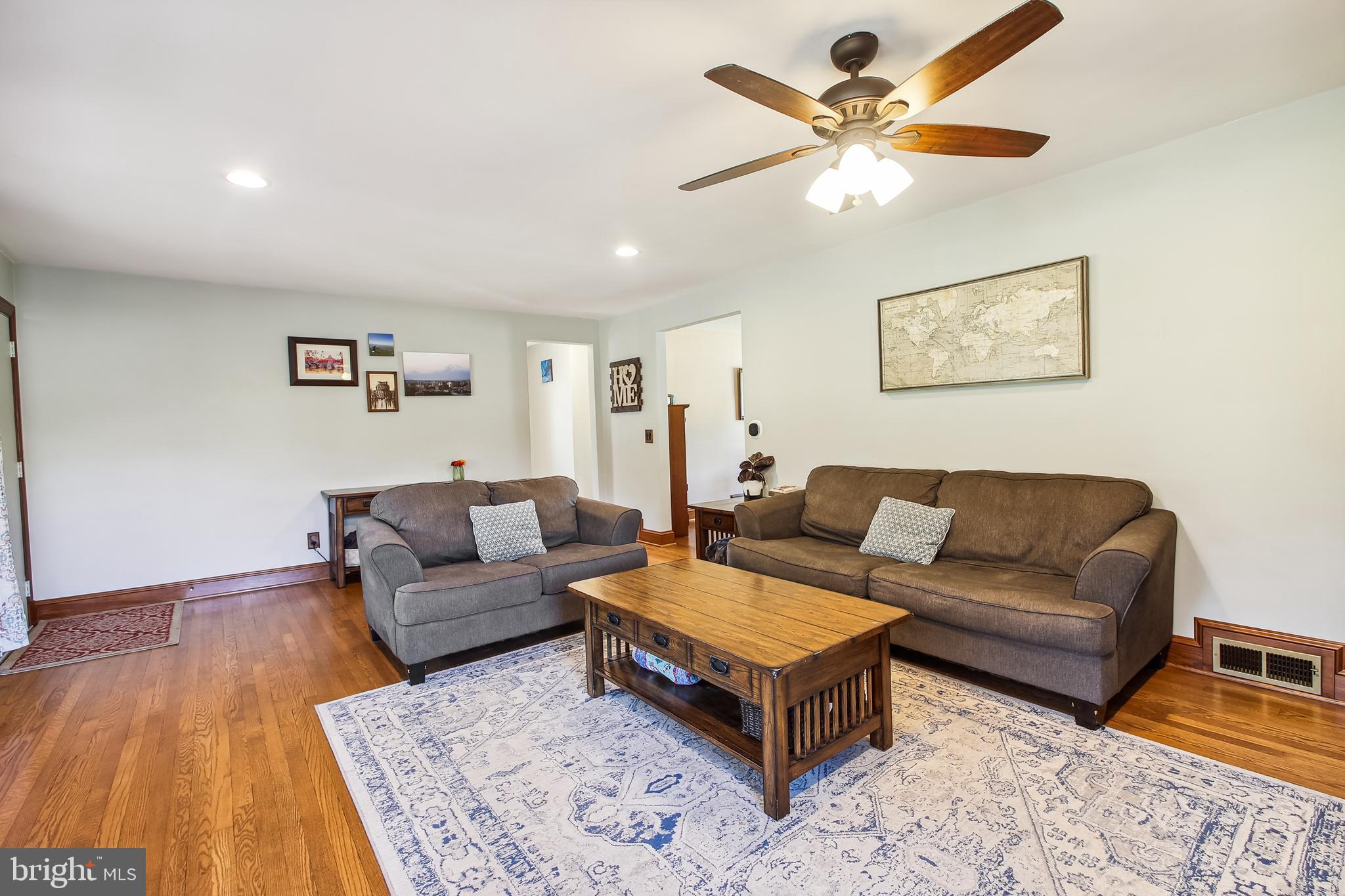 7836 Clark Station Road Severn, MD 21144 - Photo 5 of 31 Recessed Lighting and Ceiling fan in Living Room