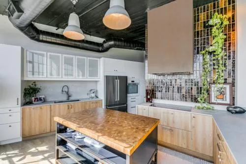 a lobby with furniture and a window