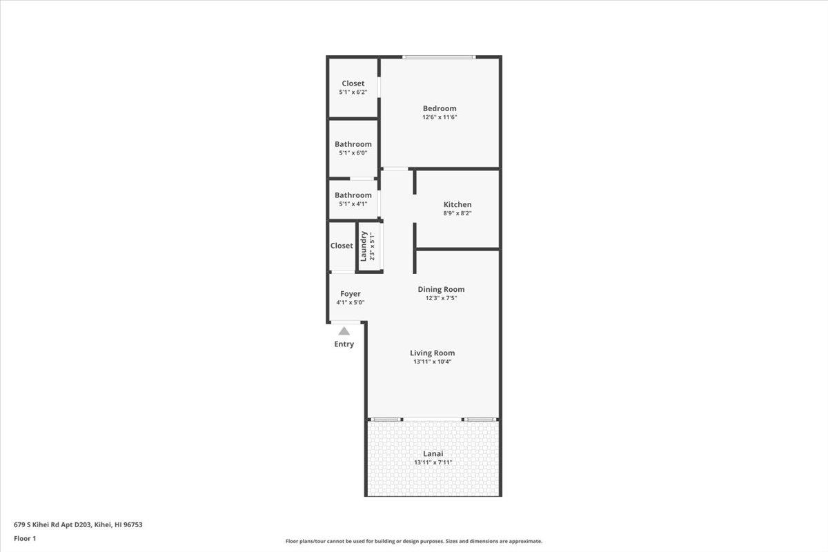 679 South Kihei Road, Unit D203 Kihei, HI 96753 - Photo 46 of 46 a picture of a floor plan