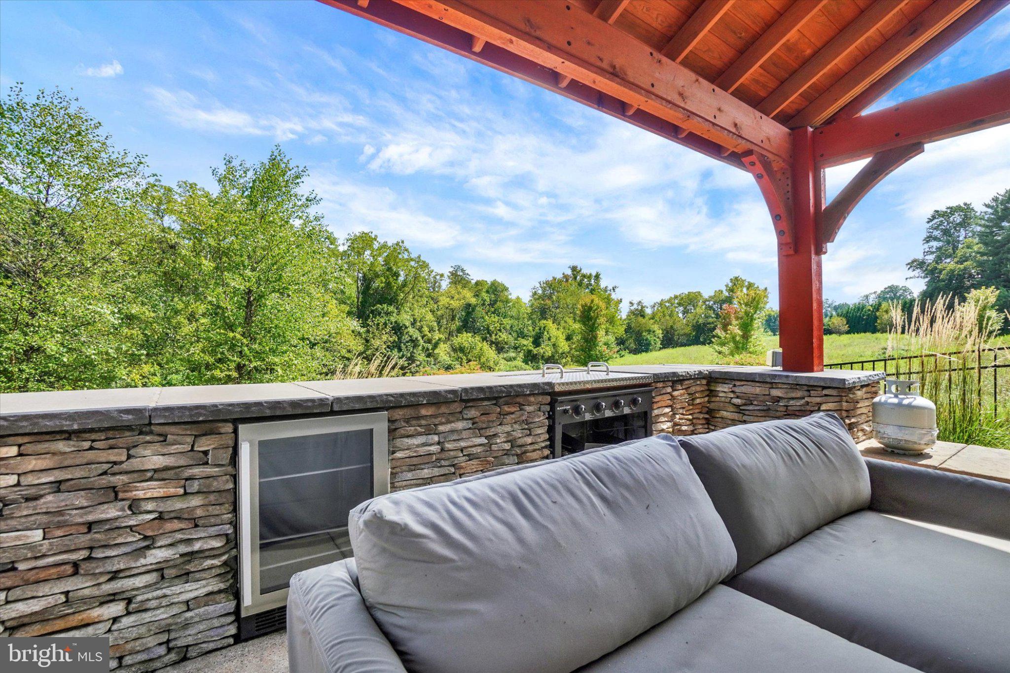 2811 Iron Stone Hill Road York, PA 17403 - Photo 43 of 60 Outdoor grilling area with refrigerator