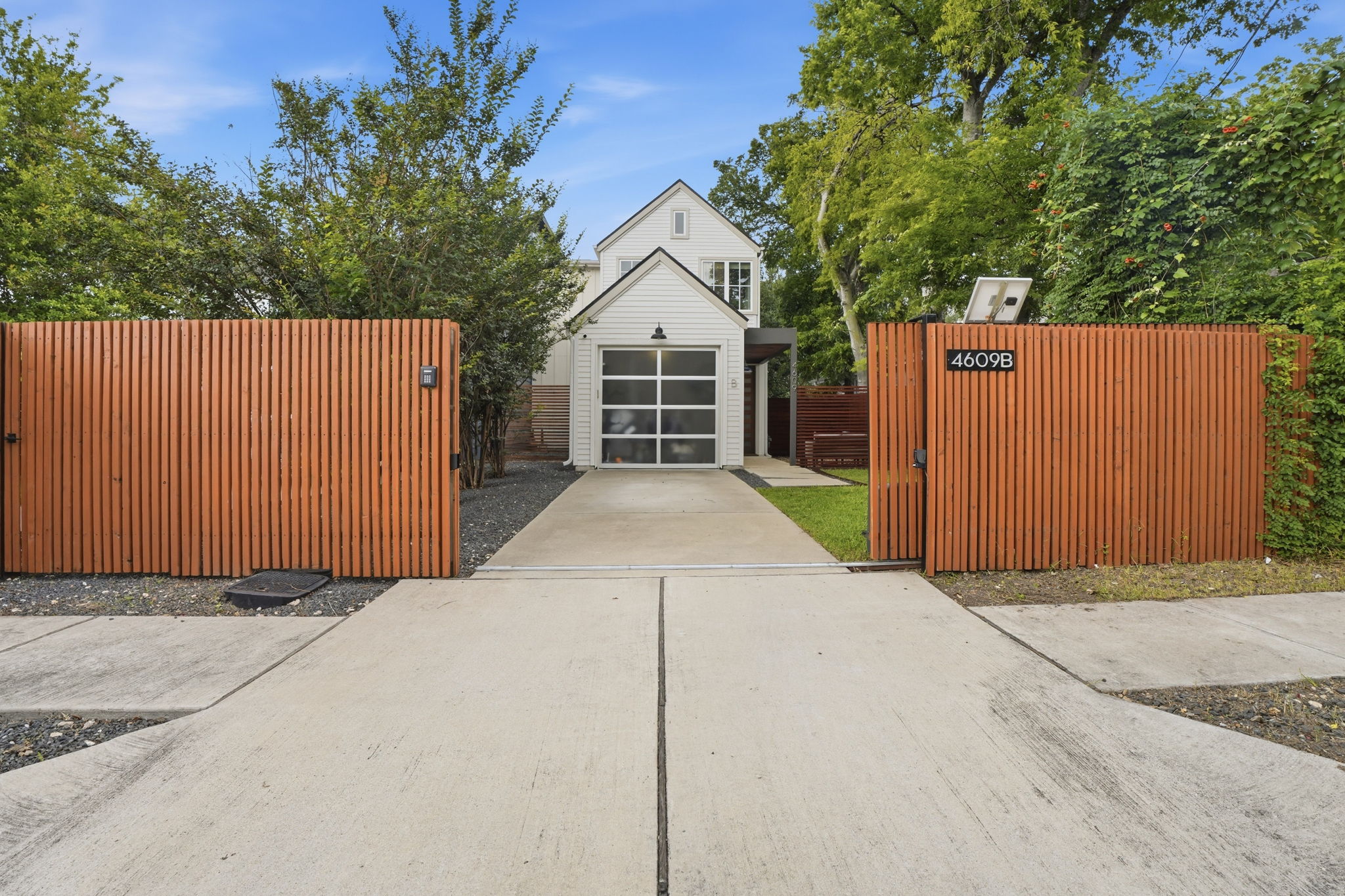 4609 Sara Drive, Unit B Austin, TX 78721 - Photo 1 of 39 Private, gated driveway. Keypad and remote operated for easy access.
