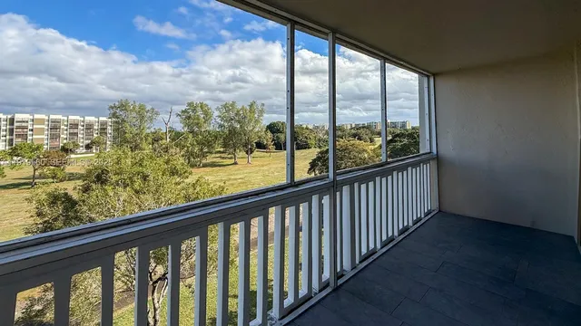 a view of city with balcony