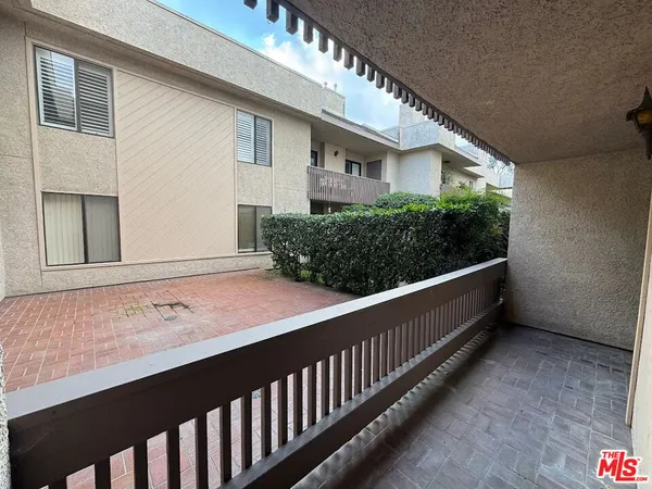 a view of a balcony