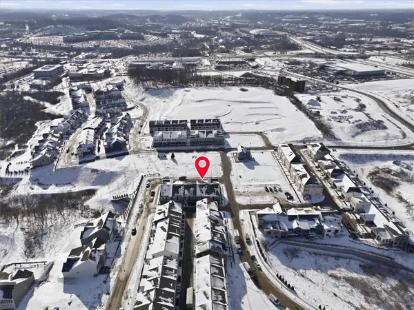 an aerial view of a city