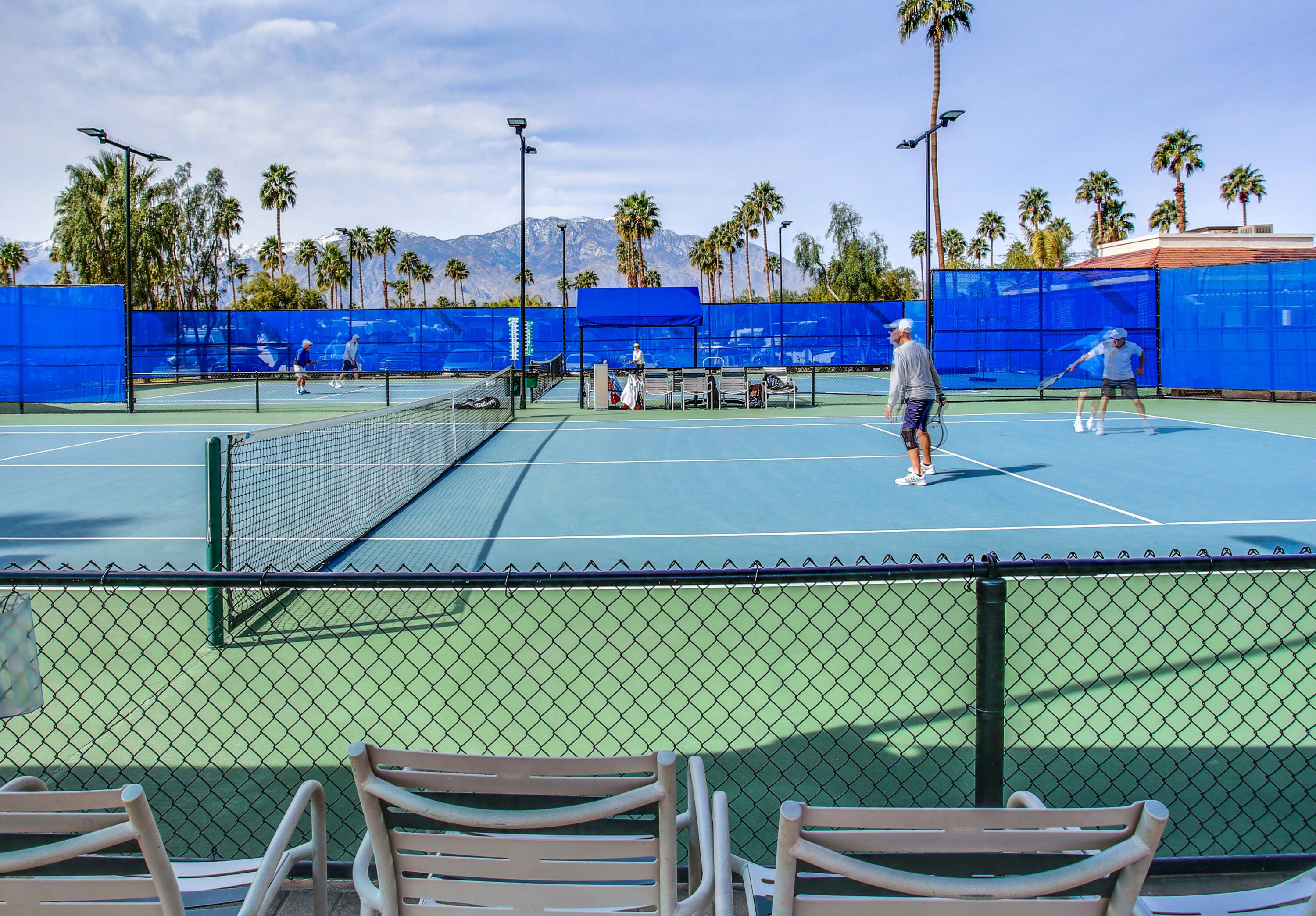 69411 Ramon Road, Unit 359 Cathedral City, CA 92234 - Photo 44 of 51 a view of a chairs and table in the patio