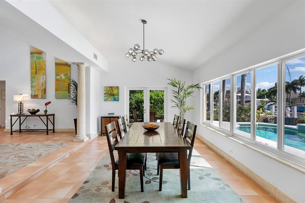 2484 Southeast 12th Street Pompano Beach, FL 33062 - Photo 20 of 61 a dining room with furniture window and outside view