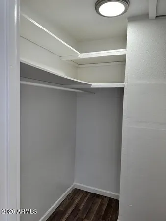a close view of closet