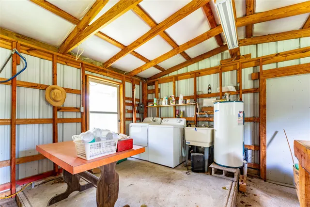 a room with furniture and a window