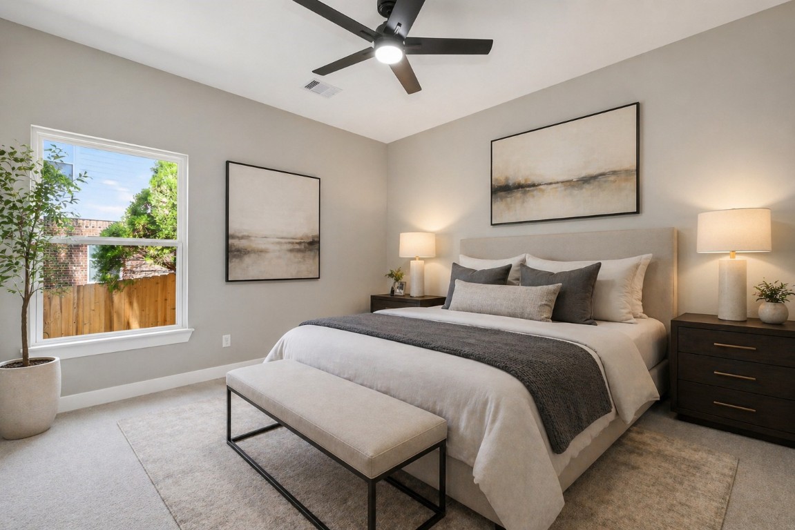 12431 Green Ridge Drive Willis, TX 77318 - Photo 22 of 37 Well-sized secondary bedroom with natural light and closet space. Virtually staged.