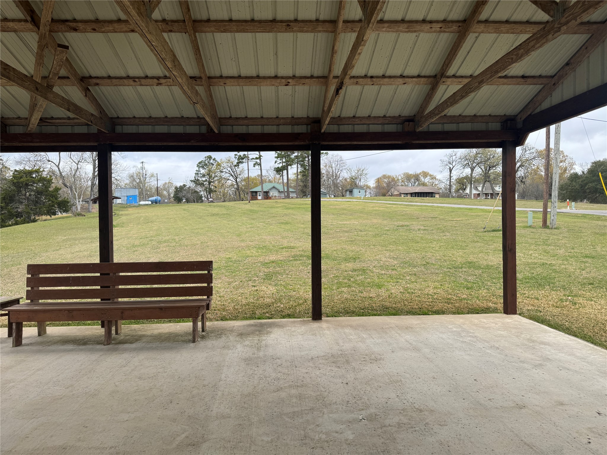 980 S Point South Point Blank, TX 77364 - Photo 7 of 8 Large pavilion also offers open space for hosting family games