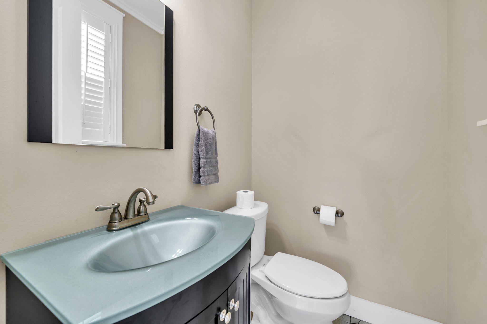 36 Moonlight Beach Lane Inlet Beach, FL 32461 - Photo 33 of 60 a bathroom with a sink a toilet and mirror