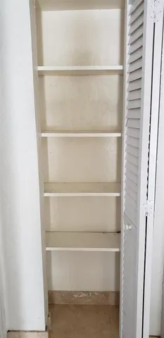 a close view of closet