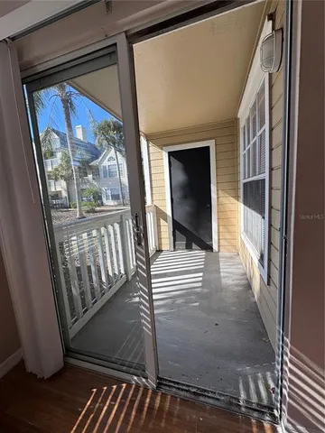 a view of an entryway door