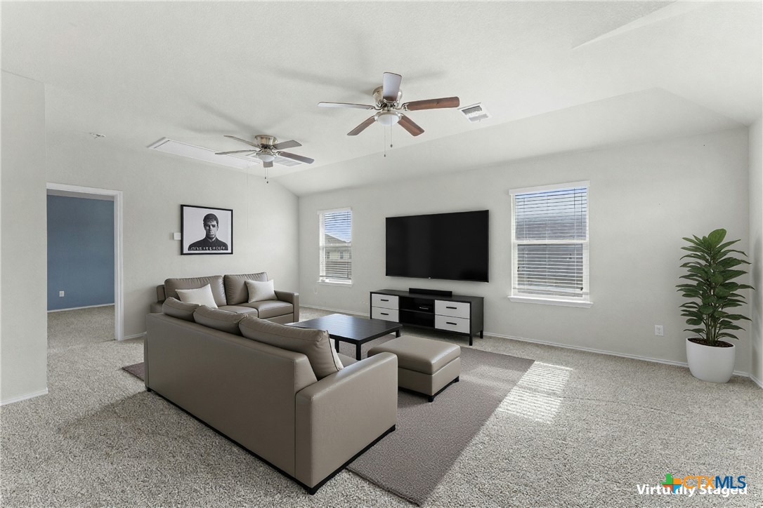 308 Kayla Street Troy, TX 76579 - Photo 9 of 32 a living room with furniture and a flat screen tv