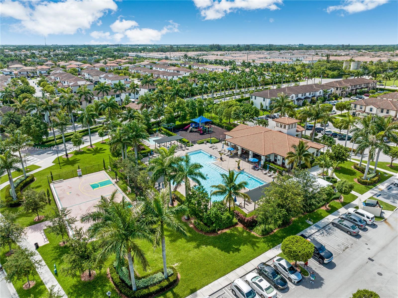 11411 Southwest 248th Lane Homestead, FL 33032 - Photo 34 of 40 an aerial view of a houses with a yard