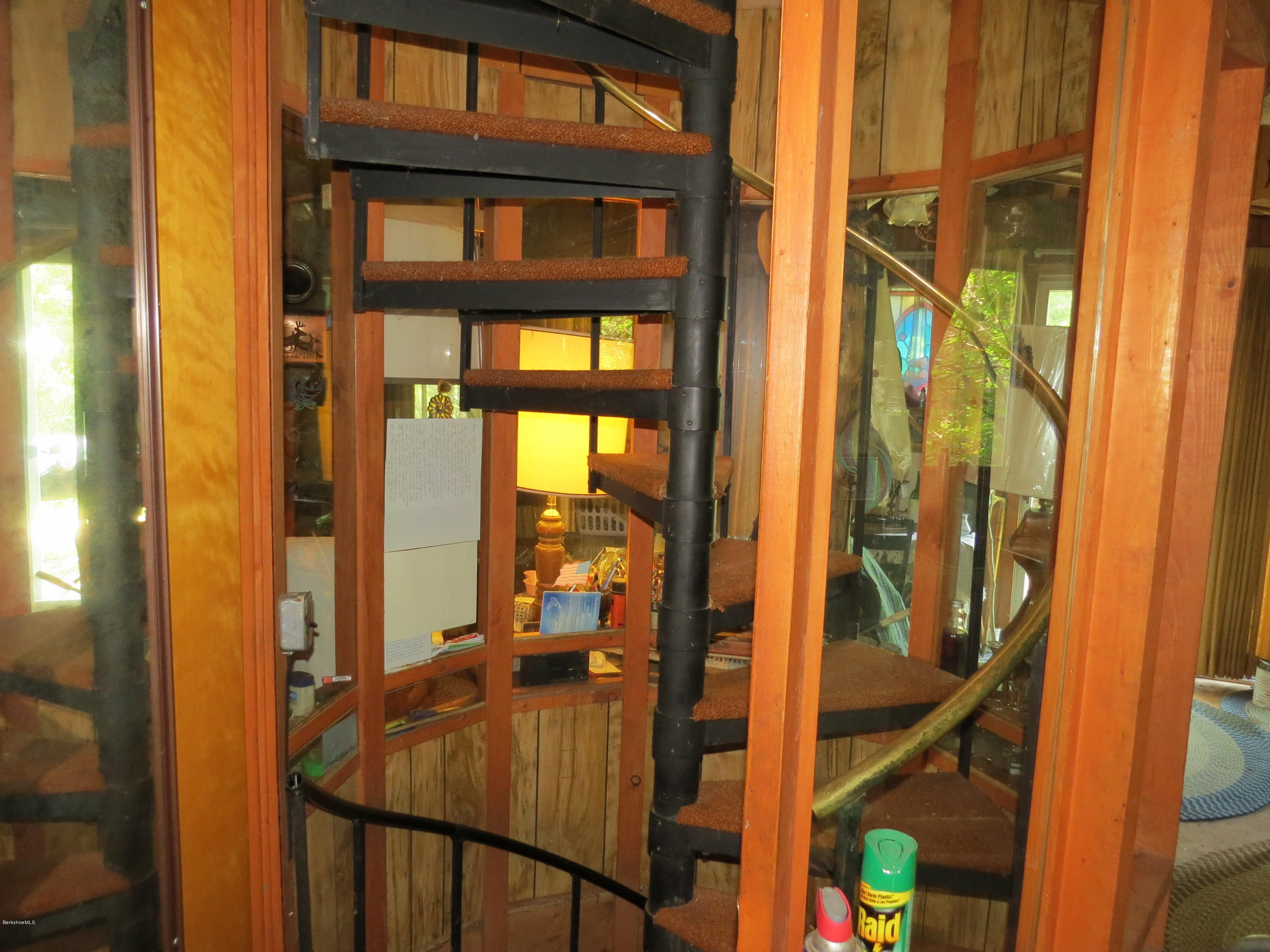 420 Cheshire Road Windsor, MA 01270 - Photo 8 of 21 spiral staircase to access 2nd level