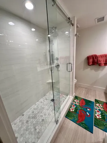 a view of ocean from a balcony