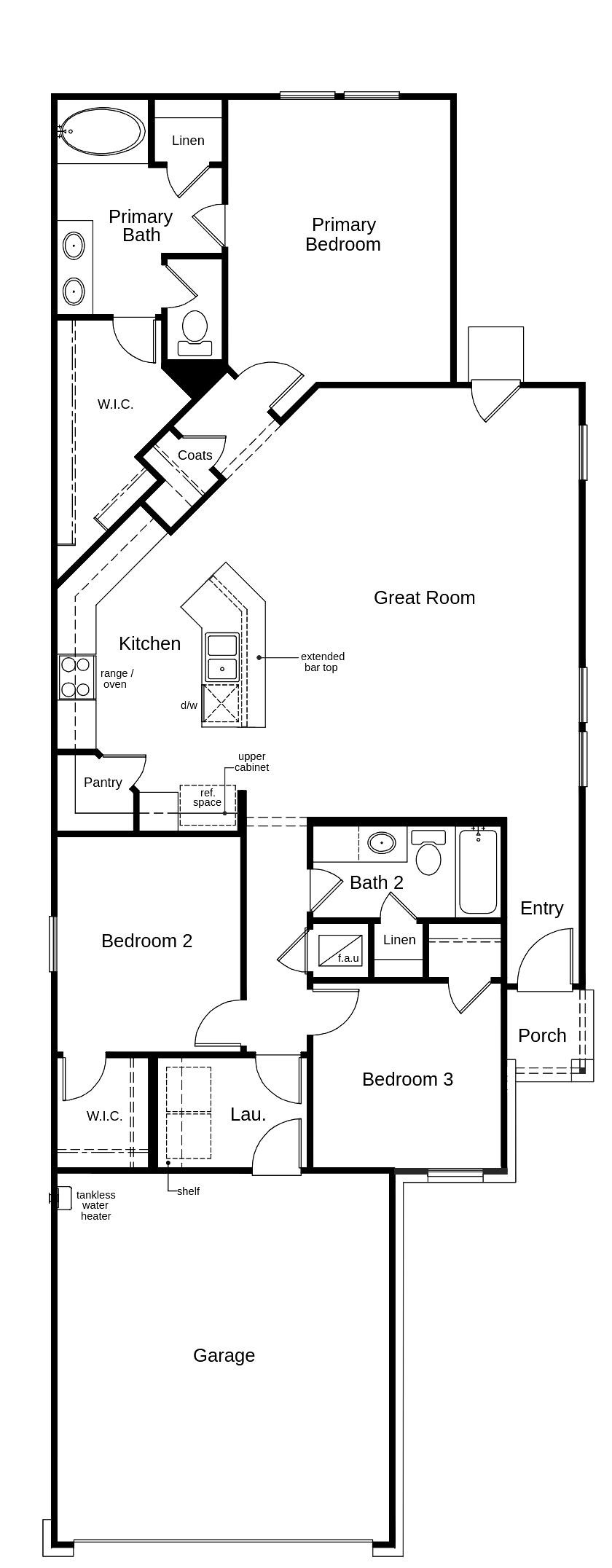 6503 Lenwood Lane Rosharon, TX 77583 - Photo 5 of 5 This floor plan features 3 bedrooms, 2 full baths, and over 1,500 square feet of living space.
