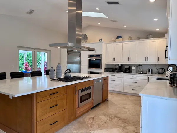 a large white room with a large window