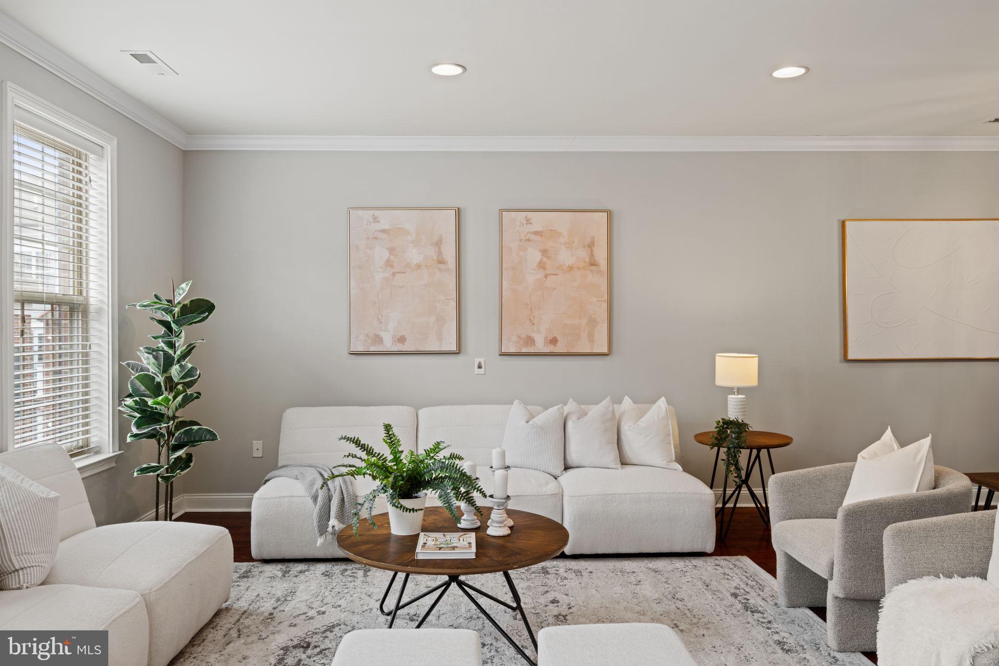 305 Captains Way Philadelphia, PA 19146 - Photo 8 of 63 a living room with furniture and a potted plant on a table