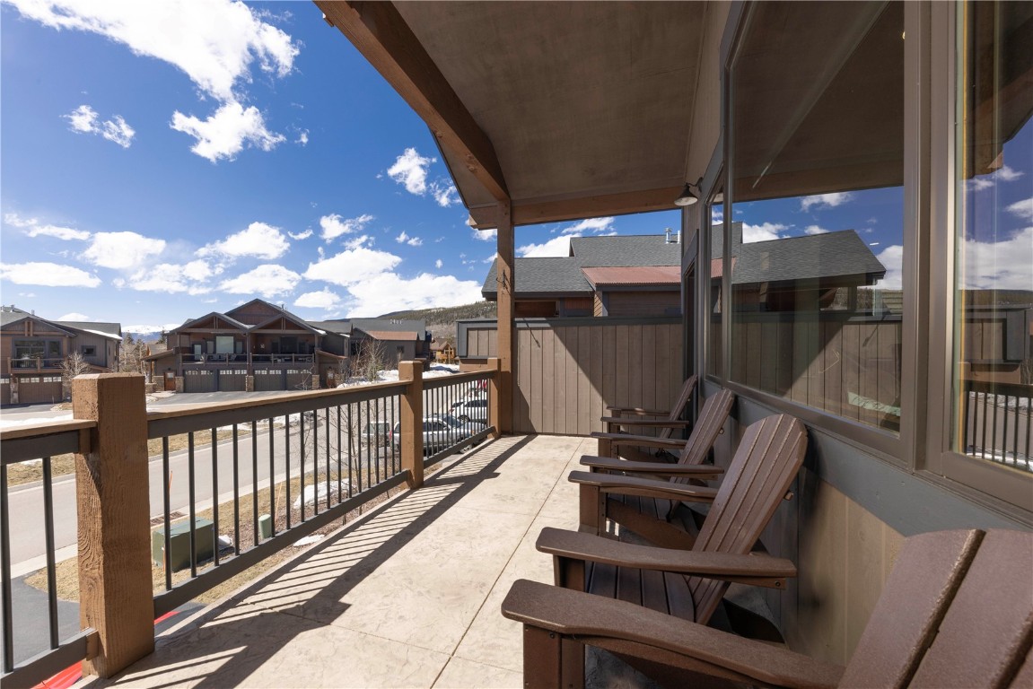 58 Erickson Loop, Unit 13A Keystone, CO 80435 - Photo 26 of 28 a view of a balcony with chairs