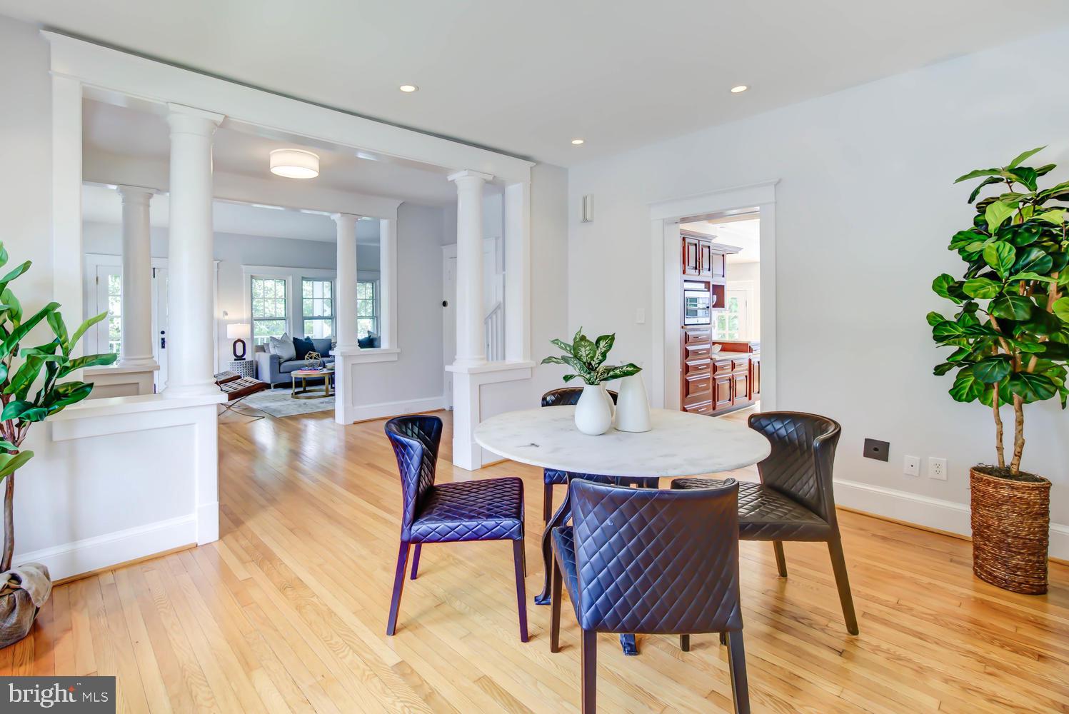 2900 Franklin Road Arlington, VA 22201 - Photo 17 of 75 Dining Room with architectural columns