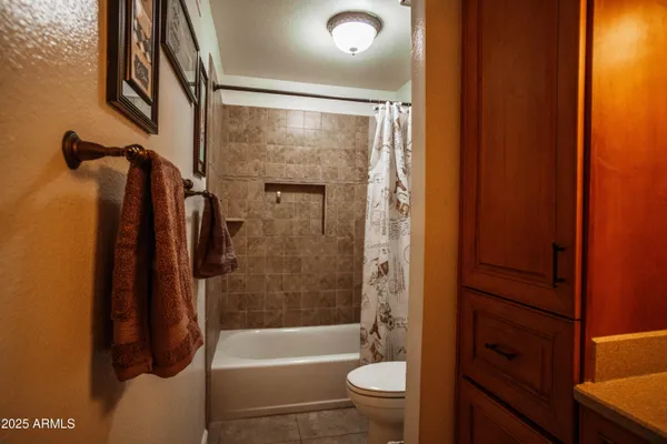 a bathroom with a shower a toilet and a sink