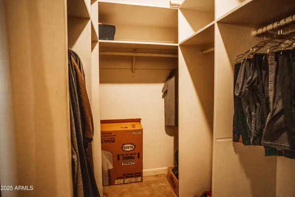 a view of walk in closet