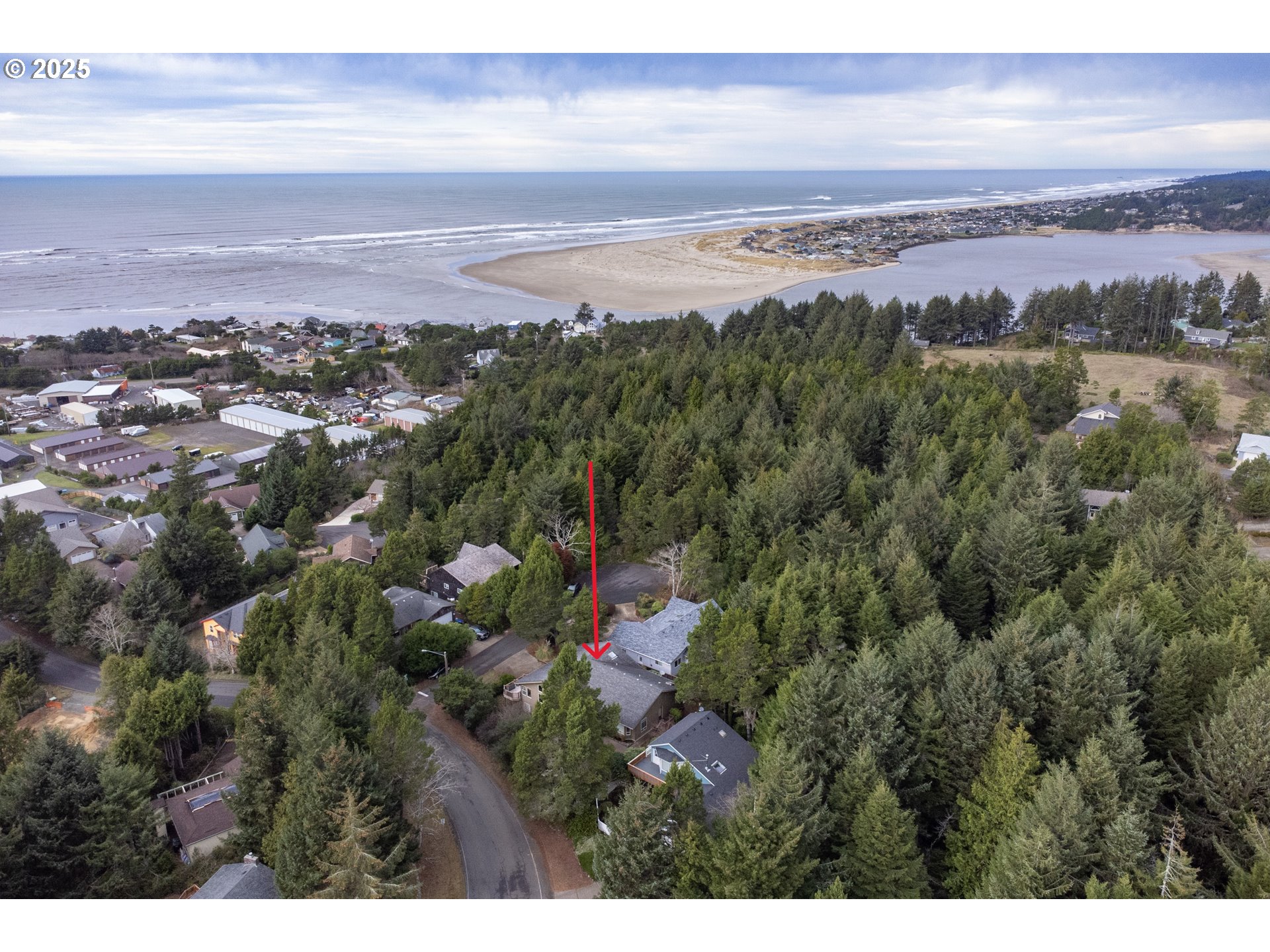 760 Southwest Range Drive Waldport, OR 97394 - Photo 3 of 30 a view of city and ocean