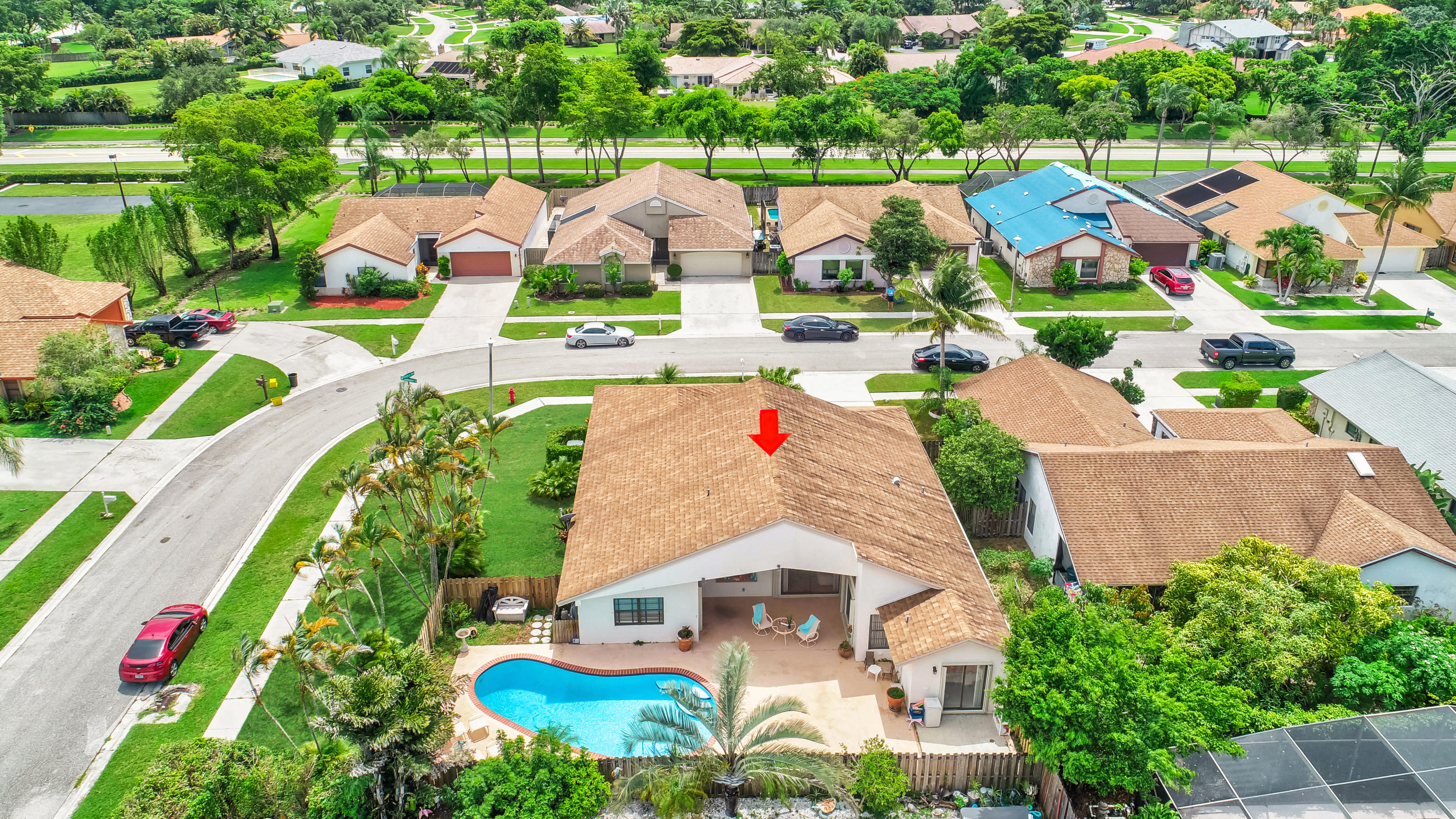 21080 Windemere Lane Boca Raton, FL 33428 - Photo 58 of 97 an aerial view of residential houses with outdoor space and street view