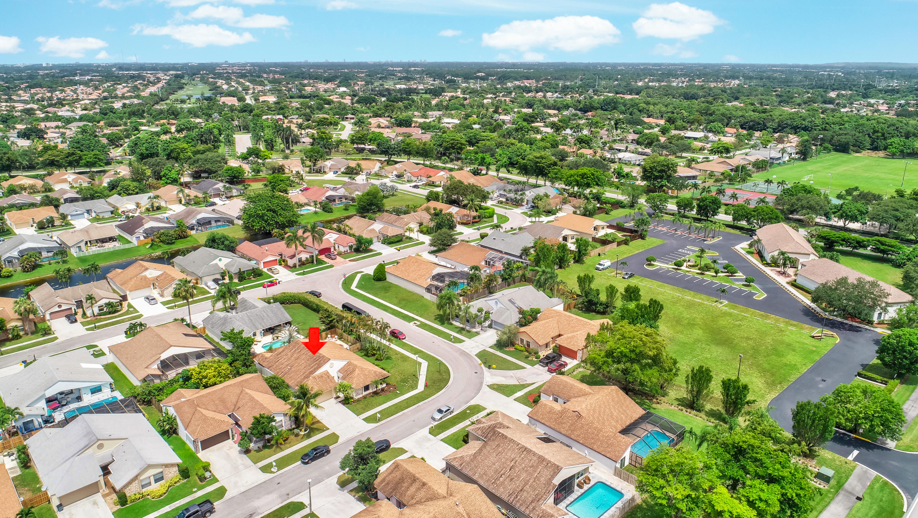 21080 Windemere Lane Boca Raton, FL 33428 - Photo 60 of 97 an aerial view of residential houses with outdoor space