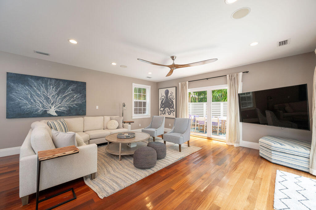1320 South Street Key West, FL 33040 - Photo 12 of 36 a living room with furniture and a flat screen tv