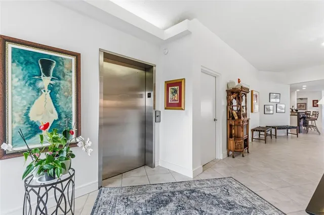 a view of a entryway of the house