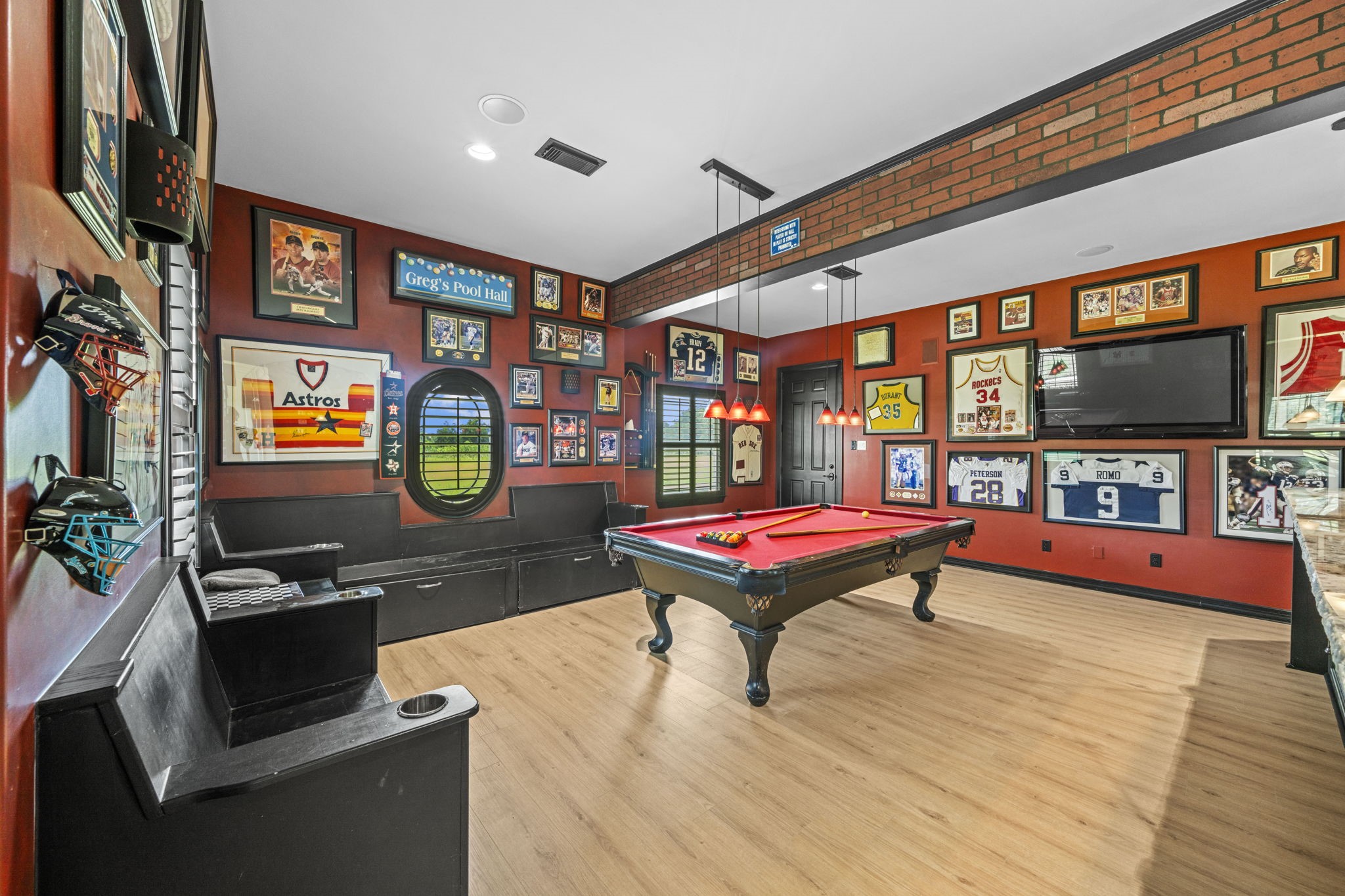 18732 Kz Road Cypress, TX 77433 - Photo 19 of 49 Massive, vibrant, and completely ready for fun! This expansive space flawlessly accommodates a full-size pool table and lounge setup. With exterior door to make this feel like a real lounge!