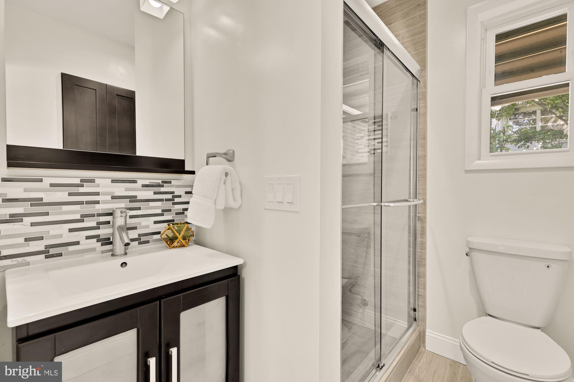 8921 Whitney Street Silver Spring, MD 20901 - Photo 15 of 27 a bathroom with a sink a toilet and shower
