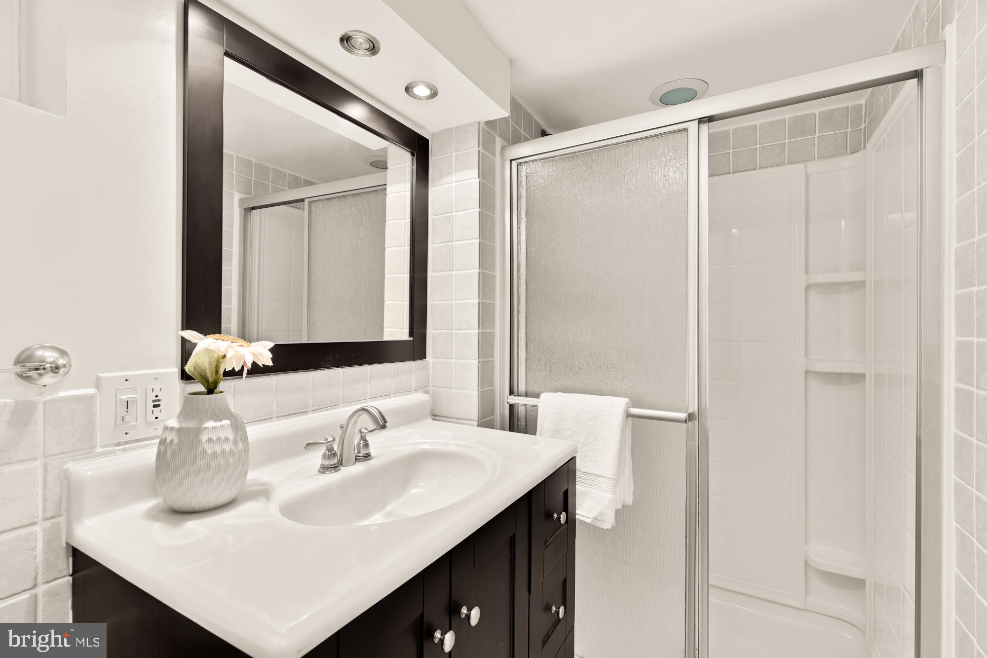 8921 Whitney Street Silver Spring, MD 20901 - Photo 24 of 27 a bathroom with a sink and a mirror
